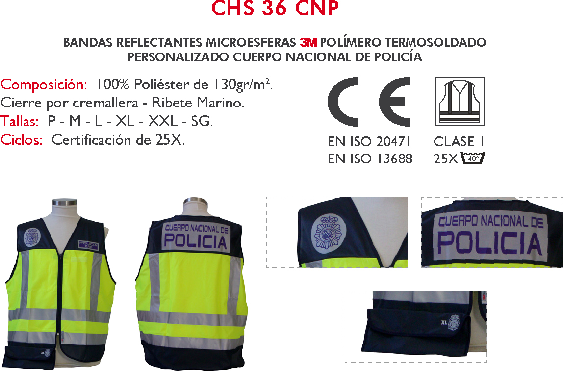 Chaleco Policia Nacional